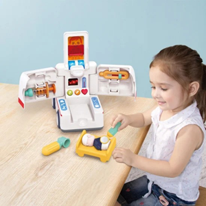 اسباب بازی ماشین آمبولانس موزیکال هولی تویز Hola Toys مدل E8997-اسباب بازی